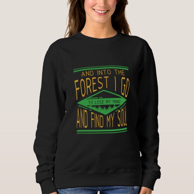 Moletom Acampamento - Na Floresta Eu Vou Engraçado Acampam (Frente)