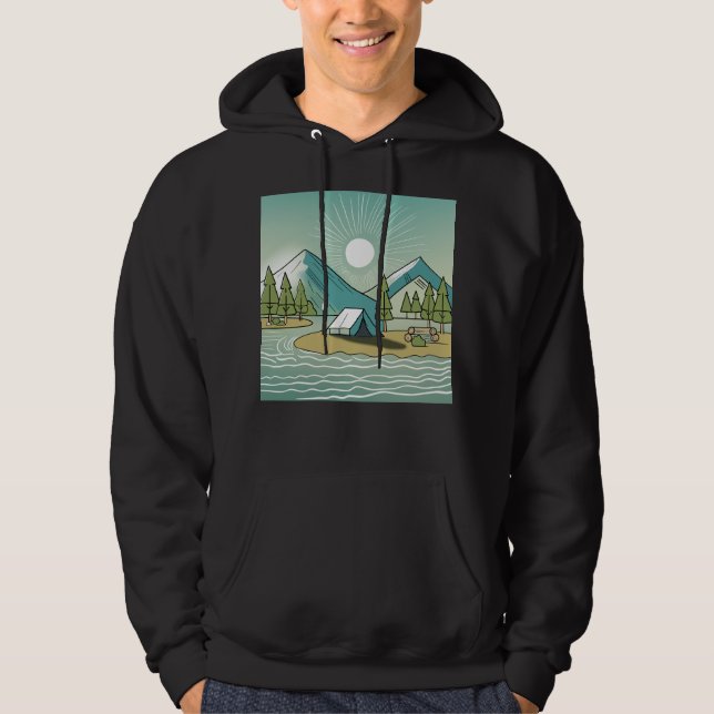 Moletom Acampamento serene (Frente)
