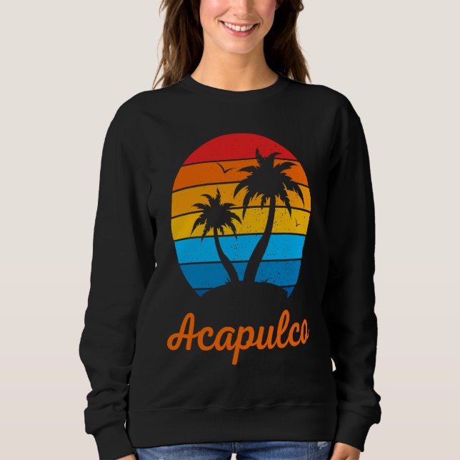 Moletom Acapulco Mexico Family Vacation Beach Tropical (Frente)