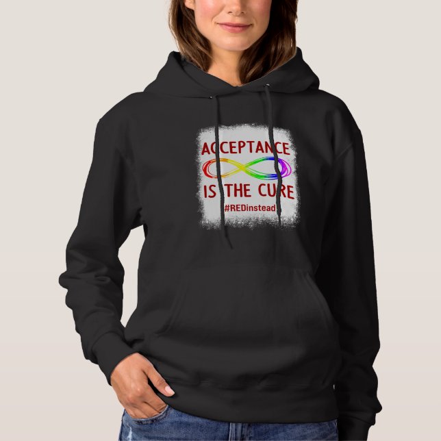 Moletom Acceptance Is The Cure Autism Awareness Long Sleev (Frente)