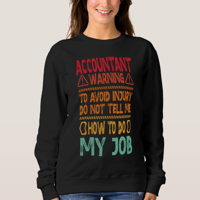 Moletom accountant warning to avoid (Frente)