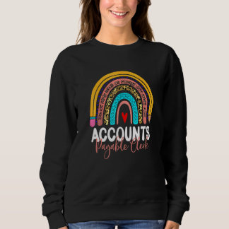 Moletom Accounts Payable Clerk Leopard Rainbow Accounting 
