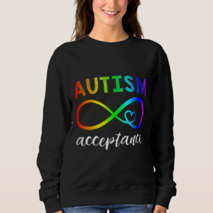 Moletom Aceitação do Autismo Vermelho em Vez do Autismo