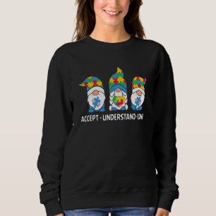 Moletom Aceitar O Amor Asd Rainbow Flower Autism A