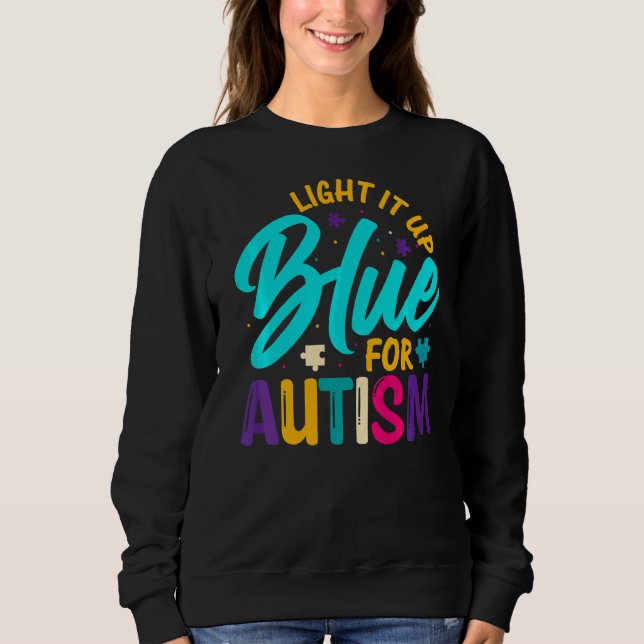 Moletom Acenda Azul Para Autismo (Frente)