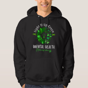 Moletom Acenda-O Com Consciência Mental Verde Sensibilizaç