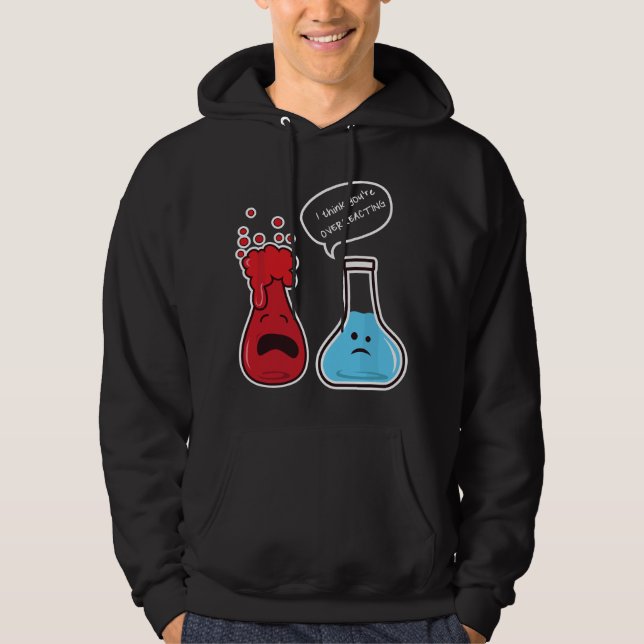 Moletom Acho que você está reagindo exageradamente Nerd En (Frente)