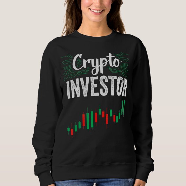 Moletom Ações de Investimento de Investidores Cripto (Frente)