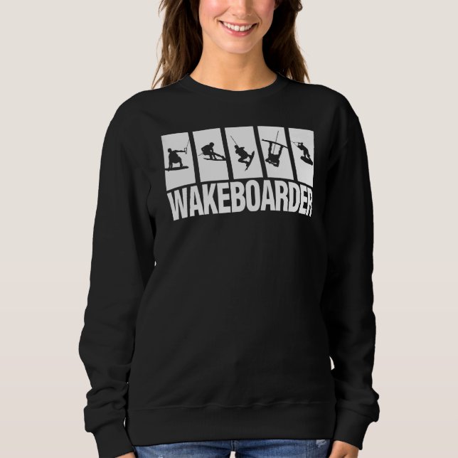 Moletom Acordar de Conselho de Esporte Água Wakeboard (Frente)