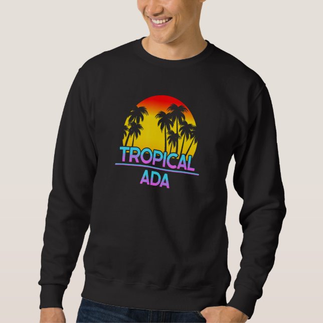 Moletom Ada Michigan Funny Ironic Weather (Frente)