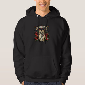 Moletom Adaga de Gato Favorito da Mamãe Rosa Tatuagem Trad