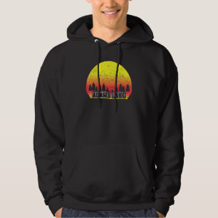 Moletom Adams Lake Indiana Retro Scenic Sunset Gráfico