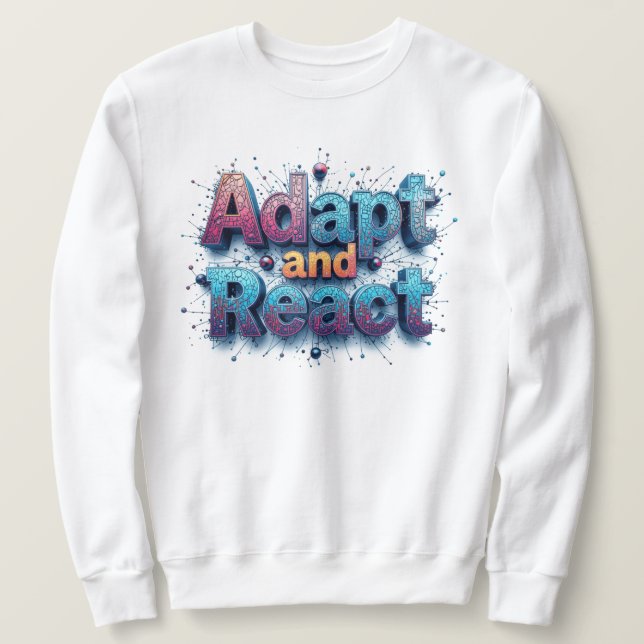 Moletom Adaptar e Reagir aos Céus em Mudança (Frente do Design)