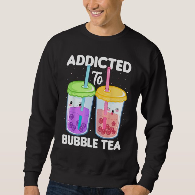 Moletom Addicted to Bubble Tea  Boba Costumes Bubble Tea (Frente)