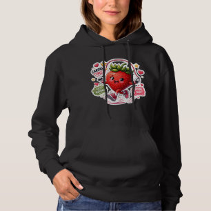 Moletom Adesivo de Fitness de Corda de Pular Morango Kawai
