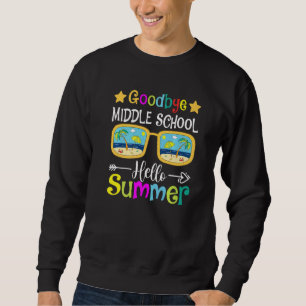 Moletom Adeus Escola Média Olá Verão Óculos de sol Últimos