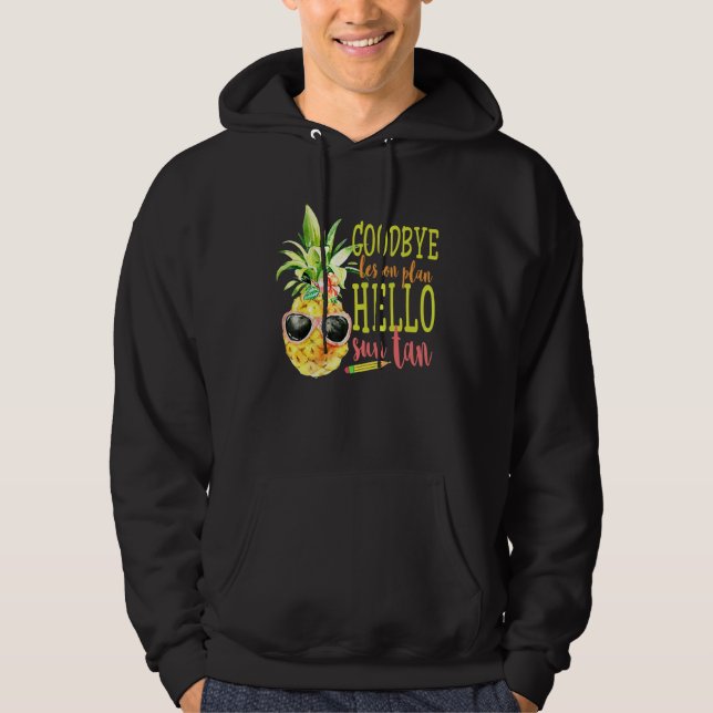 Moletom Adeus Plano de Lição Olá Sun Tan Tee Pineapple Te (Frente)