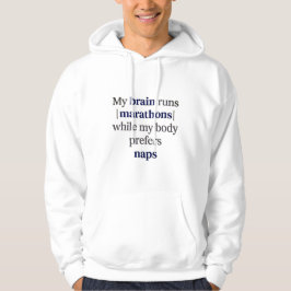 Moletom ADHD Humor Neurodivergente | Cérebro Corre Maraton