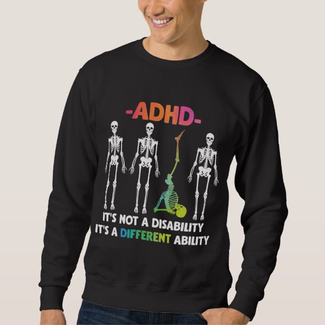 Moletom ADHD não incapacitante Diferente habilidade Esquel (Frente)