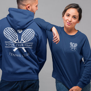 Moletom Adicionar o nome do clube Logotipo Tênis azul