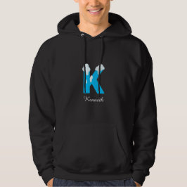 Moletom Adicione seu nome à sua camisola (letra K)