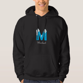 Moletom Adicione seu nome ao seu capuz (Letra M)
