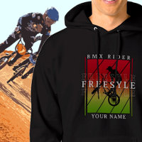 Adicione seu nome BMX Freestyle Rider - Vermelho V