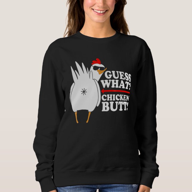 Moletom Adivinha Que Bumbum De Frango! Engraçado (Frente)