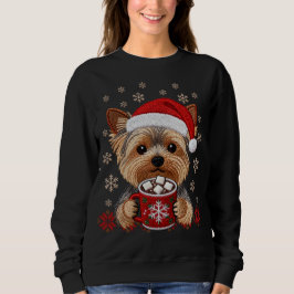Moletom Adorable Christmas Yorkshire Terrier