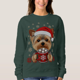 Moletom Adorable Christmas Yorkshire Terrier