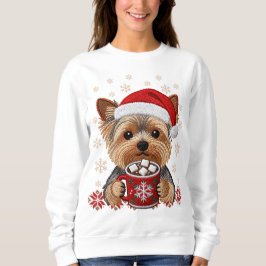 Moletom Adorable Christmas Yorkshire Terrier