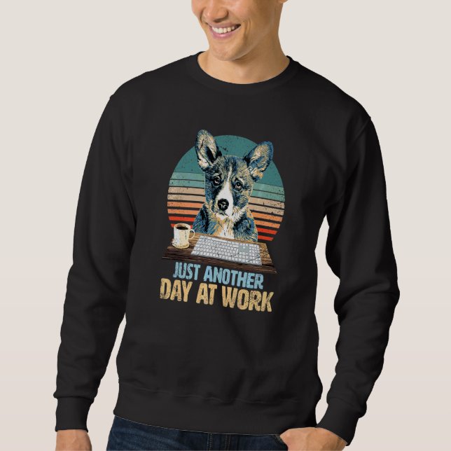 Moletom & adorável Corgi tem um emprego chato (Frente)