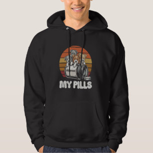Moletom Adorável "Pitbuly My Pills Antidepressivo Puppies"