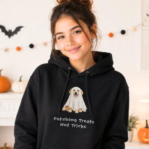 Moletom Adorável Retriever Dourado Fantasma de Halloween