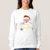 Adorável Santa Claus Feliz Senhora Branca de Natal