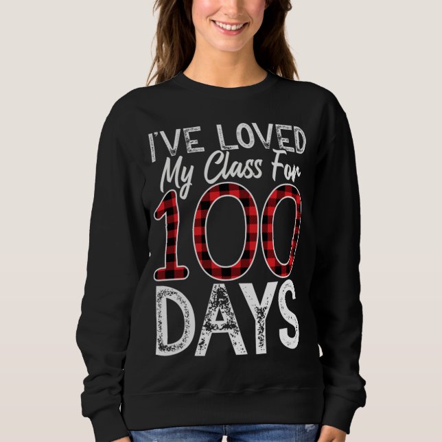 Moletom Adorei minha turma por cem dias de Xadrez vermelha (Frente)