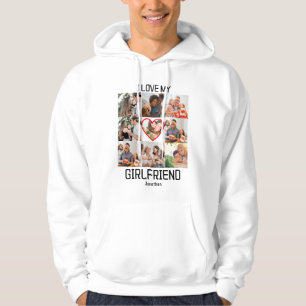 Moletom Adoro a Colagem de Fotografias Personalizada do Me