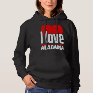 Moletom Adoro Alabama, melhor estado de terra, coração Ala