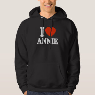 Moletom Adoro Annie I Heart Annie Red Heart Namorados
