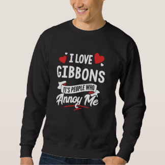 Moletom Adoro o Gráfico Gibbons - São as Pessoas que me ir