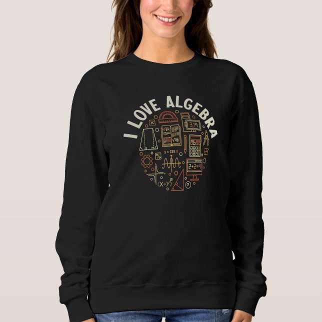 Moletom Adoro Professora De Matemática Em Álgebra Ou Estud (Frente)