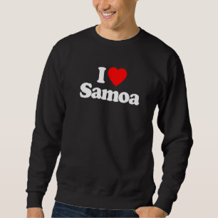 Moletom Adoro Samoa Heart Engraçado
