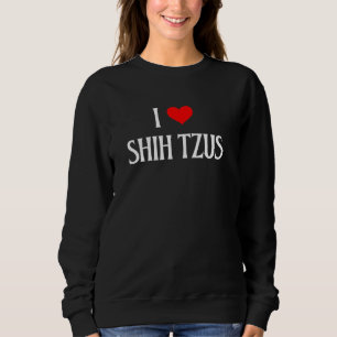 Moletom Adoro Shih Tzus I Heart Shih Tzus Dog Lover Pet P