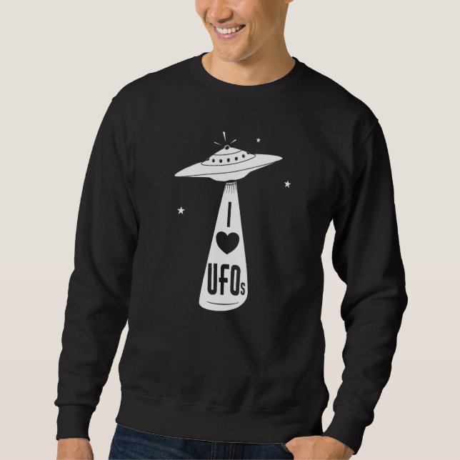Moletom Adoro Ufos Alienígena Clássica (Frente)