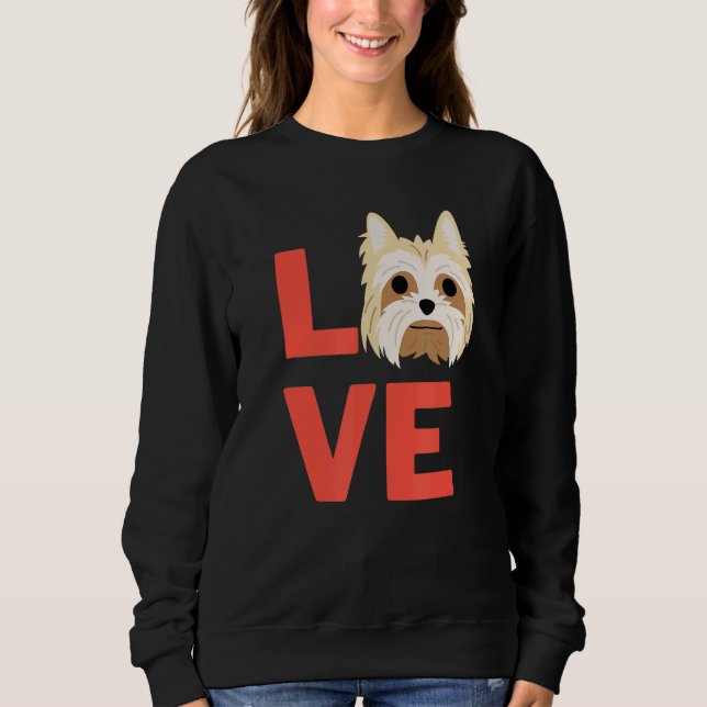 Moletom Adoro Yorkshire Terrier Dog Pet Owner E Animal (Frente)