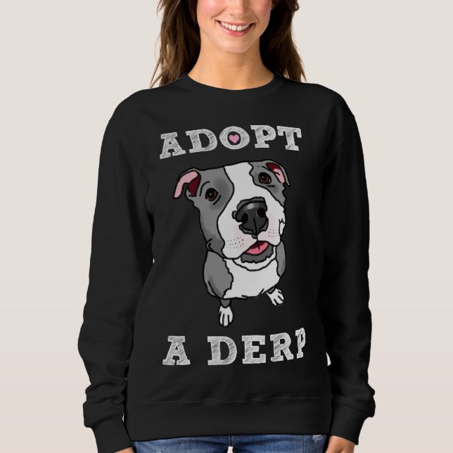 Moletom Adotar Um Touro Derp Derpy Pit Adotar Don Comprar  (Frente)
