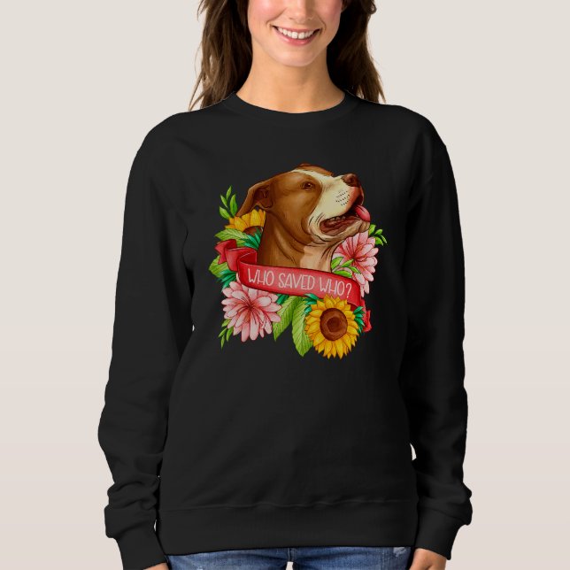 Moletom Adote Não Compre Animal Pitbull Pibble Mãe   Resga (Frente)