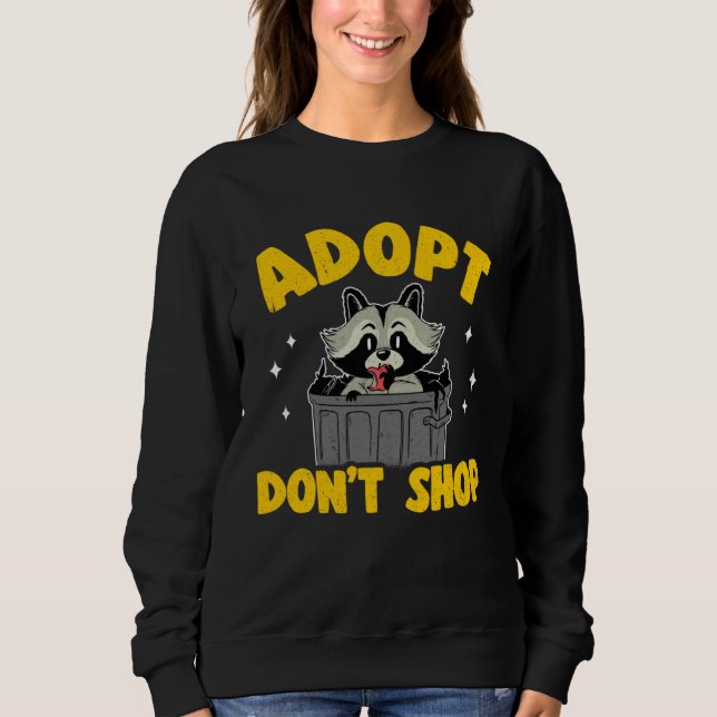 Moletom Adote Não Compre Guaxinim 3 (Frente)