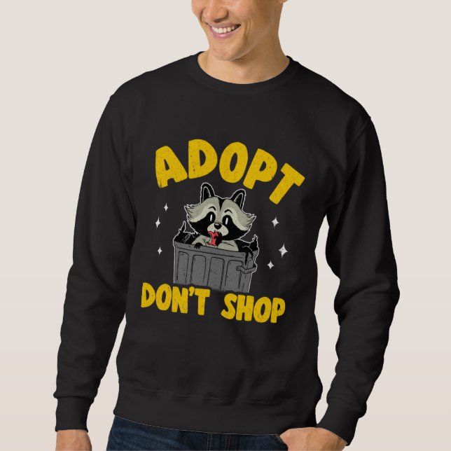 Moletom Adote Não Compre Guaxinim 3 (Frente)