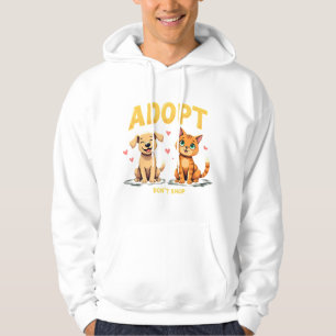 Moletom Adote Não Compre - Resgate de Animais Fofos Amante